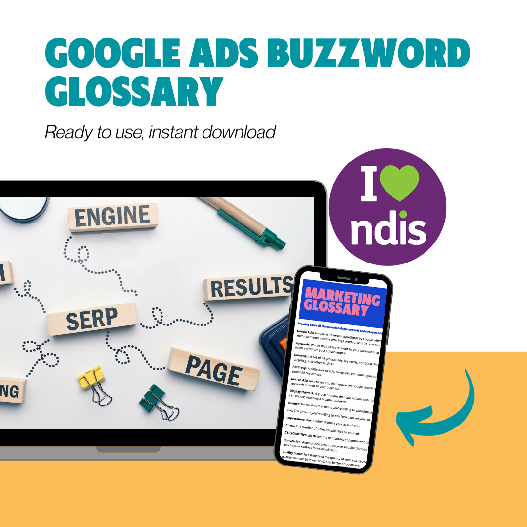Google Ads for NDIS Providers - Buzzword Glossary